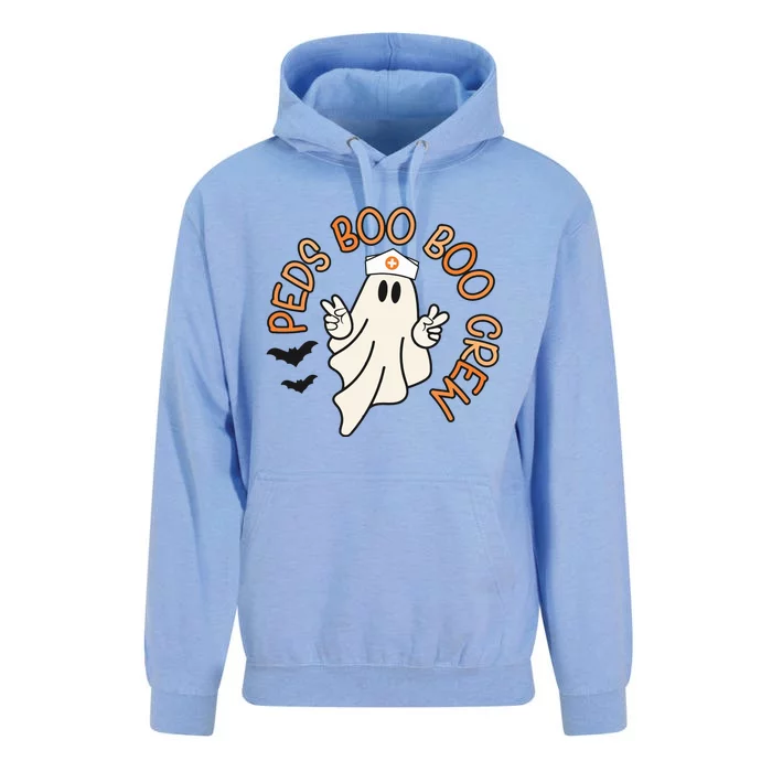 Halloween Nurse Peds Boo Boo Crew Pediatric Nurse Ghost Fall Unisex Surf Hoodie