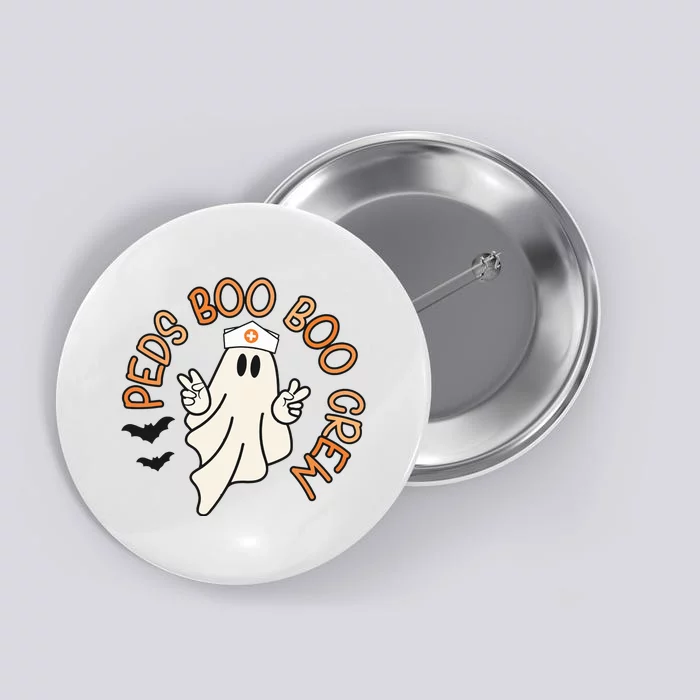 Halloween Nurse Peds Boo Boo Crew Pediatric Nurse Ghost Fall Button