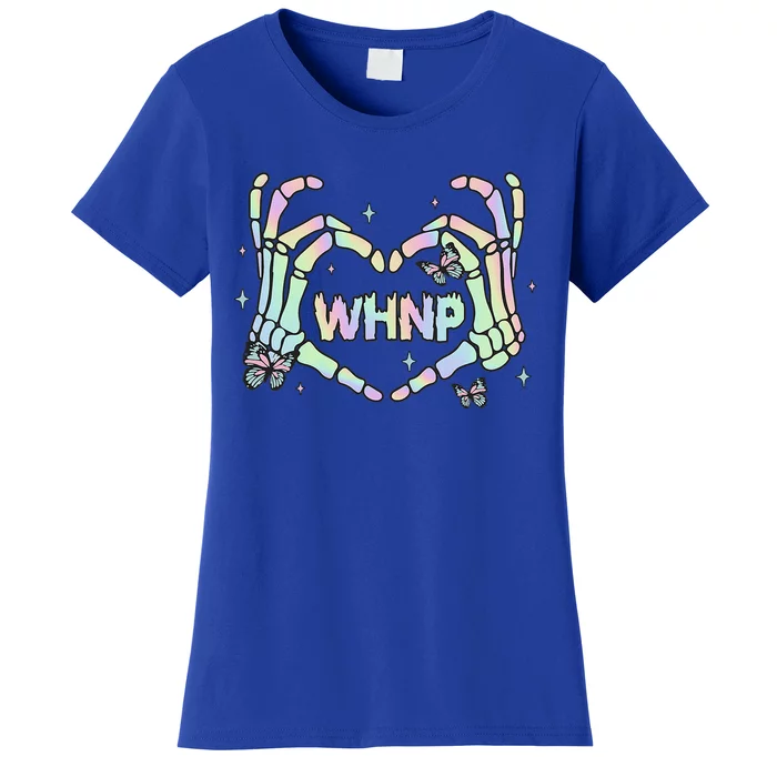 Health Nurse Practitioner Retro Groovy Skeleton Women's T-Shirt