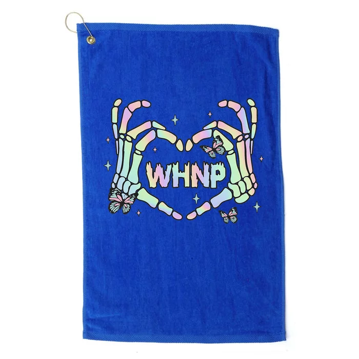 Health Nurse Practitioner Retro Groovy Skeleton Platinum Collection Golf Towel