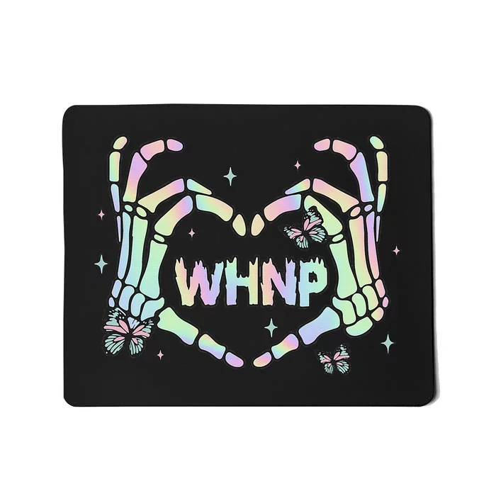 Health Nurse Practitioner Retro Groovy Skeleton Mousepad