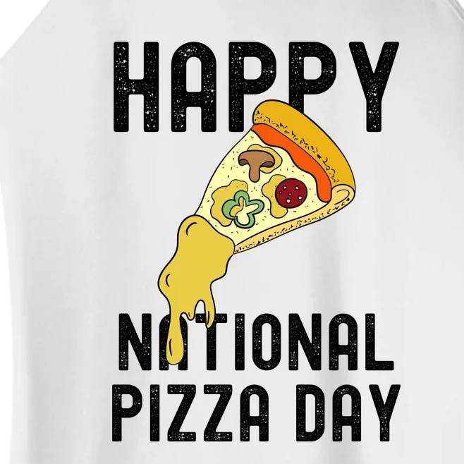 Happy National Pizza Day Women’s Perfect Tri Rocker Tank