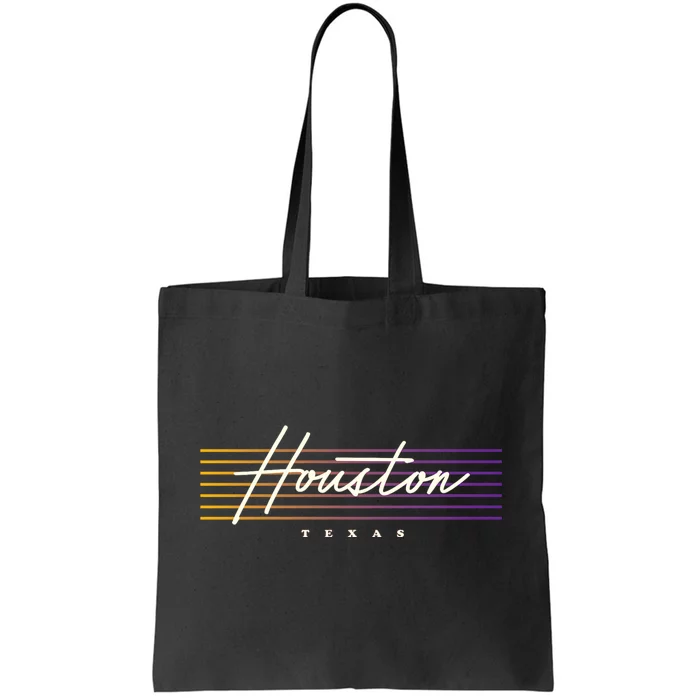 Houston Nostalgic Retro Style Texas Tote Bag