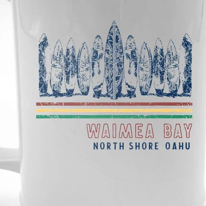 Hawaii North Shore Oahu Waimea Bay Front & Back Beer Stein