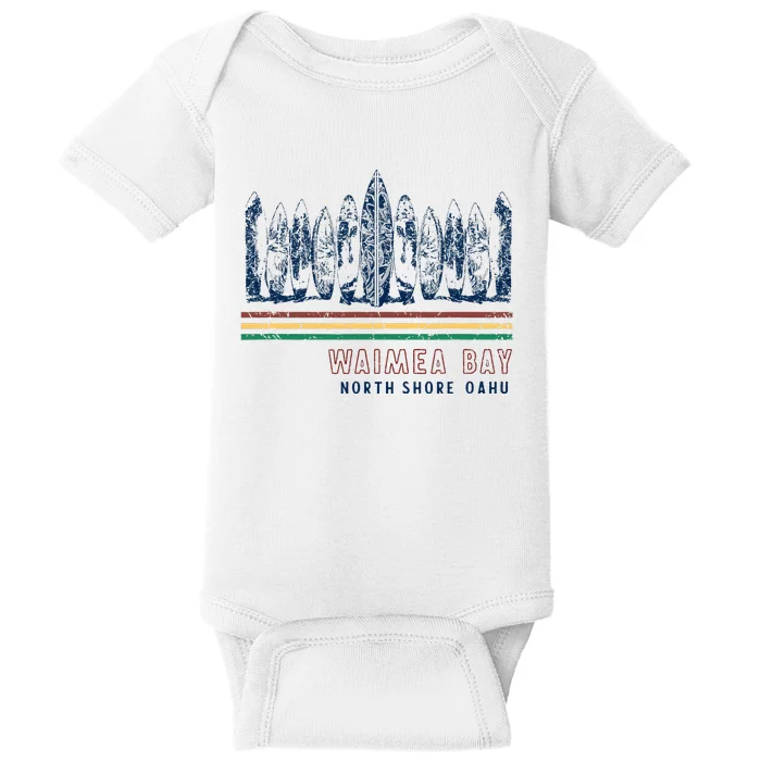 Hawaii North Shore Oahu Waimea Bay Baby Bodysuit