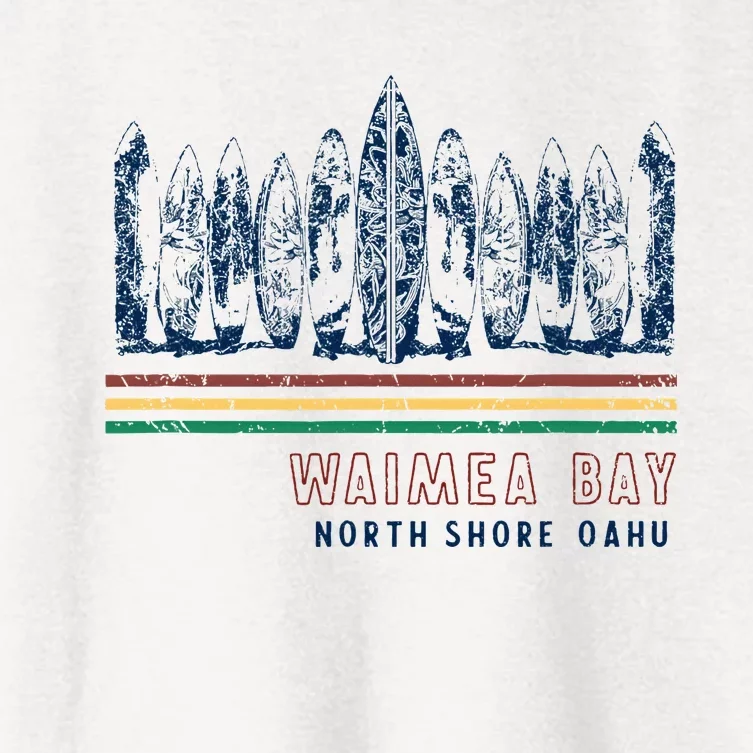 Hawaii North Shore Oahu Waimea Bay Women's Crop Top Tee