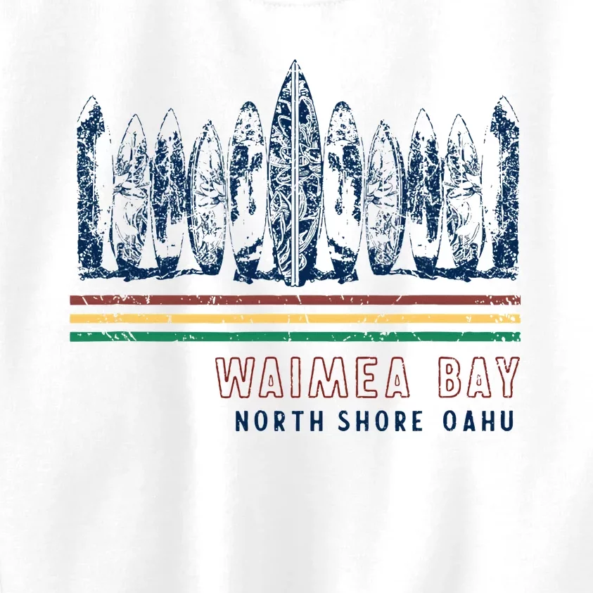 Hawaii North Shore Oahu Waimea Bay Kids Sweatshirt