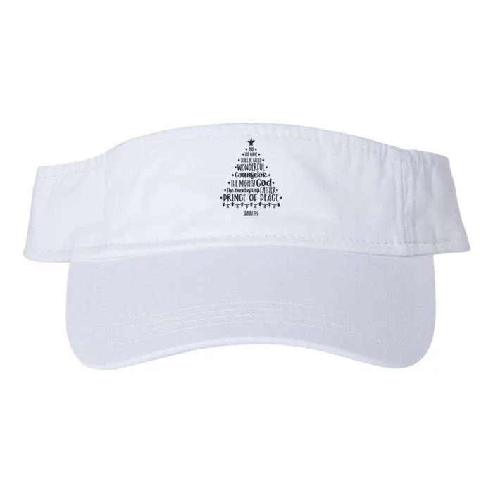 His Name Shall Be Religious Christmas Jesus Valucap Bio-Washed Visor