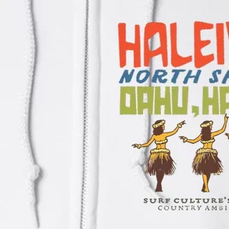 Haleiwa North Shore Oahu Full Zip Hoodie