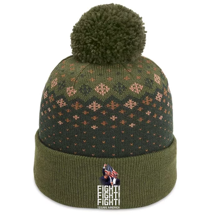 HeLl Never Stop Fight To Save America Trump Campaign 2024 The Baniff Cuffed Pom Beanie