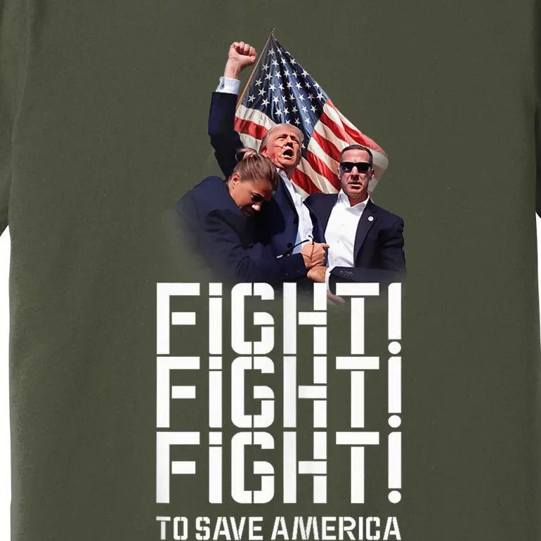 HeLl Never Stop Fight To Save America Trump Campaign 2024 Premium T-Shirt