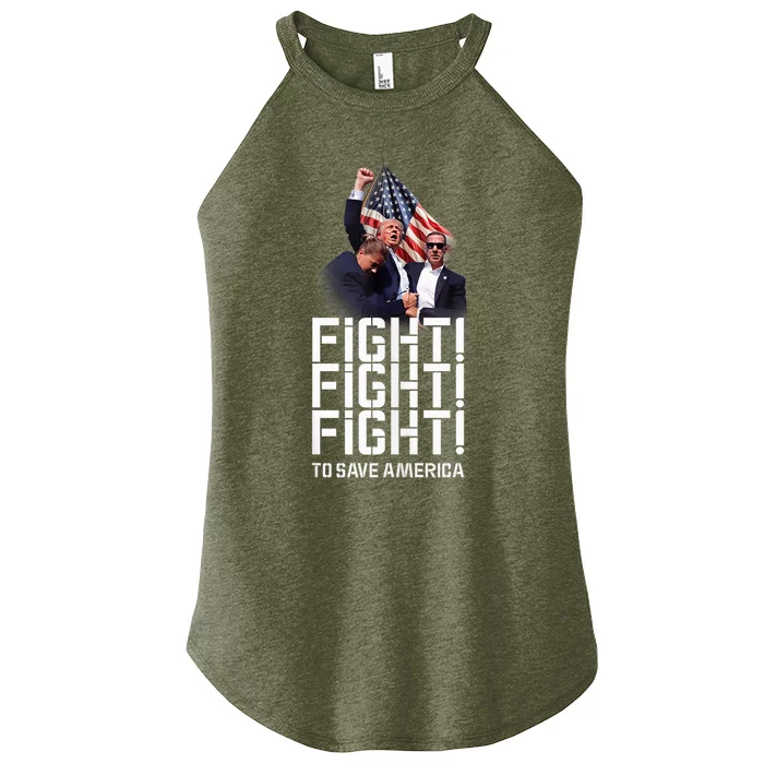 HeLl Never Stop Fight To Save America Trump Campaign 2024 Women’s Perfect Tri Rocker Tank