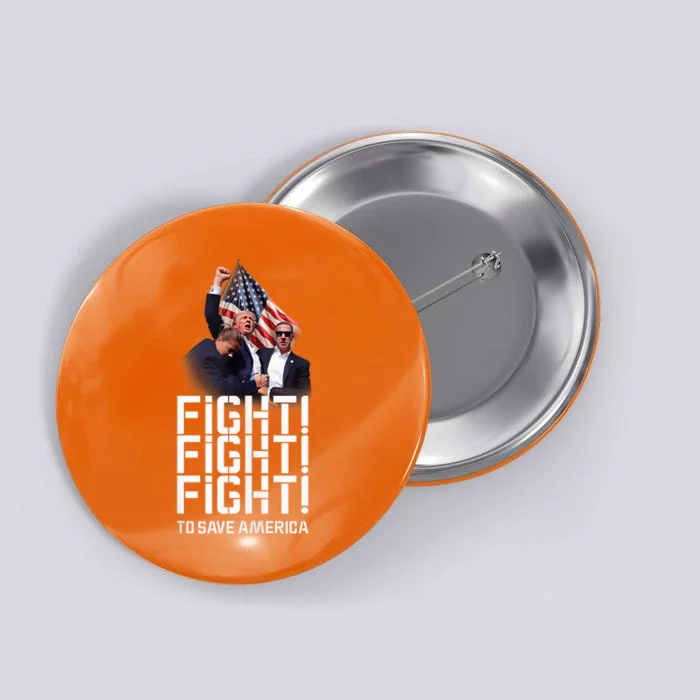 HeLl Never Stop Fight To Save America Trump Campaign 2024 Button