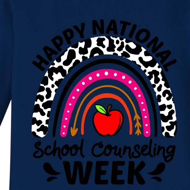 Happy National School Counseling Week Eletary Middle Gift Baby Long Sleeve Bodysuit