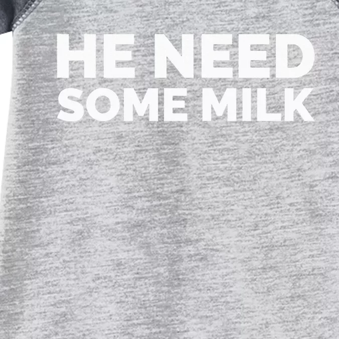 He Need Some Milk Infant Baby Jersey Bodysuit