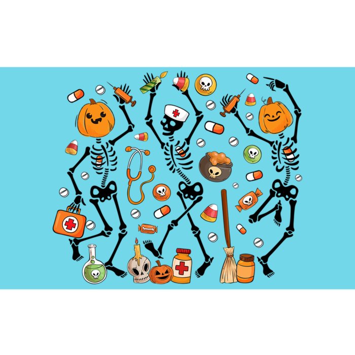 Halloween Nurse Skeleton Dancing Spooky Nurse Boo Boo Crew Gift Bumper Sticker