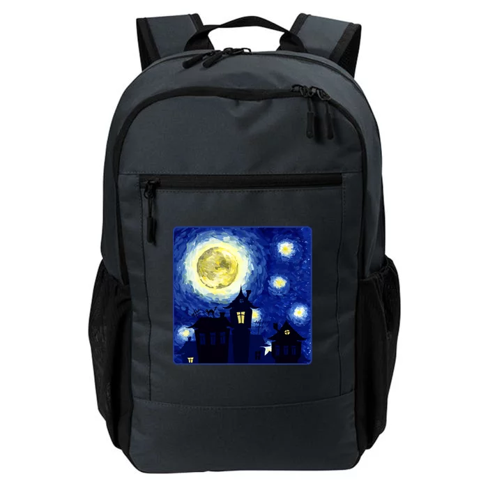 Halloween Nights, Starry Night Painting Daily Commute Backpack