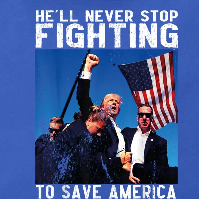 HeLl Never Stop Fighting To Save America Political Saying Cool Gift Zip Tote Bag