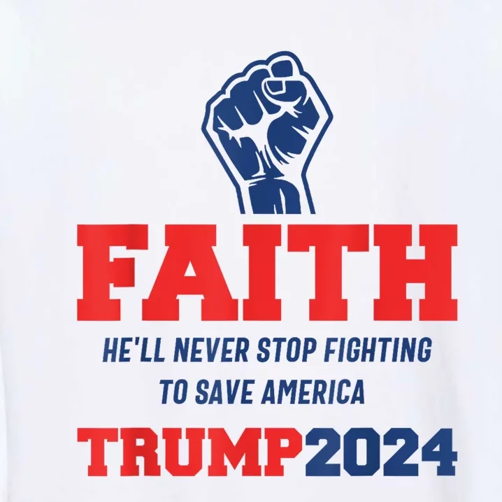 HeLl Never Stop Fighting To Save America Trump 2024 Garment-Dyed Sweatshirt