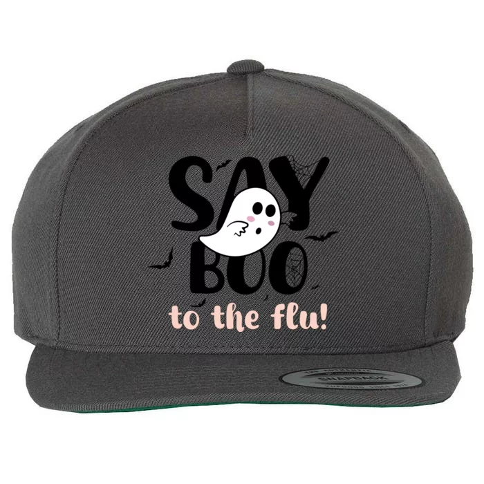 Halloween Nurse Say Boo To The Flu Wool Snapback Cap