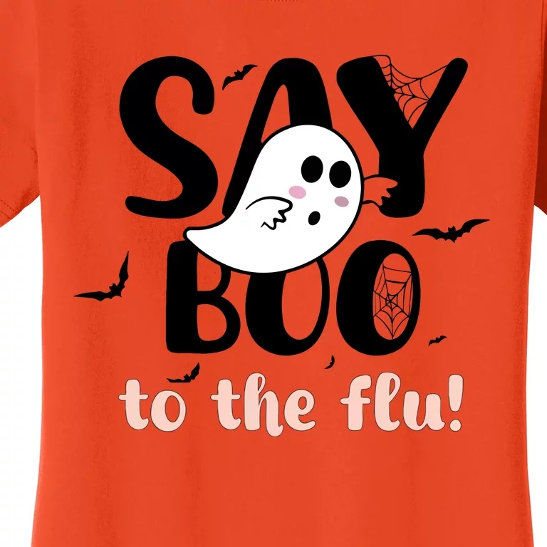 Halloween Nurse Say Boo To The Flu Women's T-Shirt