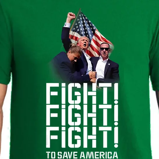 HeLl Never Stop Fight To Save America Trump Campaign 2024 Pajama Set