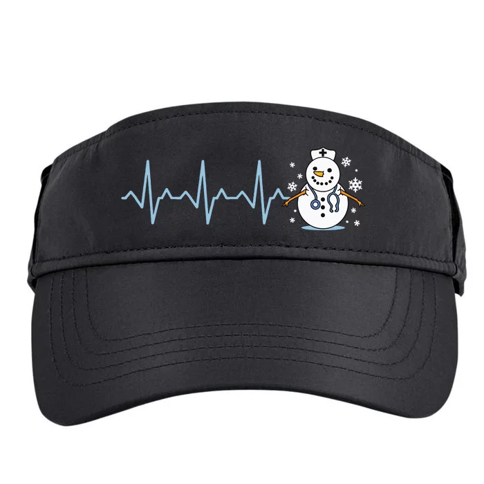 Heartbeat Nurse Snowman Nurse Christmas Adult Drive Performance Visor