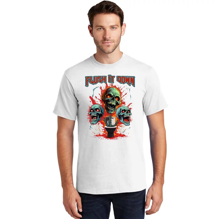 Horror Night Scary Skeletons The Halloween Horror Story Tall T-Shirt