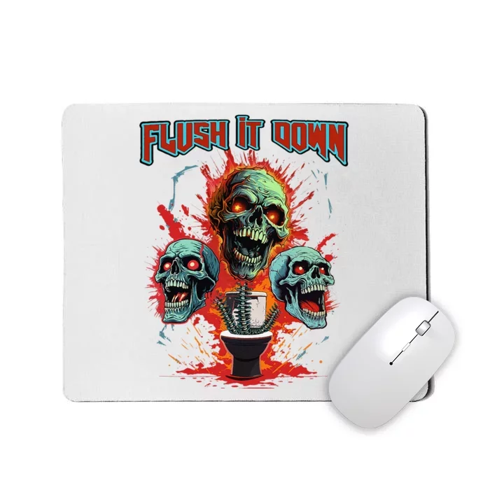 Horror Night Scary Skeletons The Halloween Horror Story Mousepad