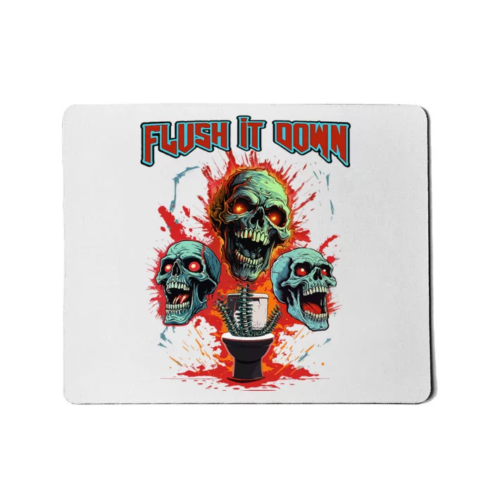 Horror Night Scary Skeletons The Halloween Horror Story Mousepad