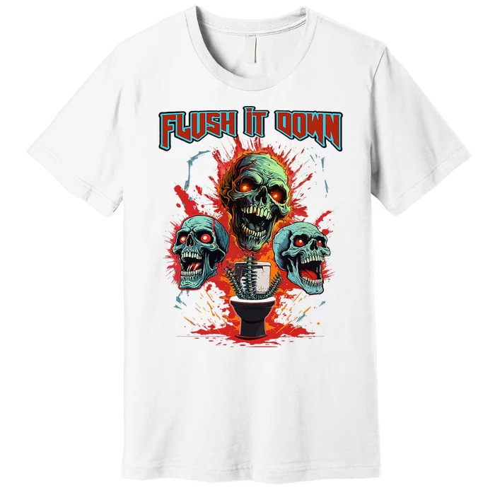 Horror Night Scary Skeletons The Halloween Horror Story Premium T-Shirt