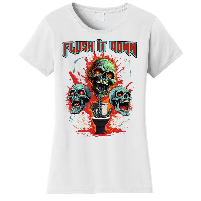 Horror Night Scary Skeletons The Halloween Horror Story Women's T-Shirt