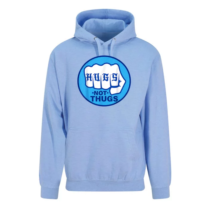 HUGS NOT THUGS Unisex Surf Hoodie