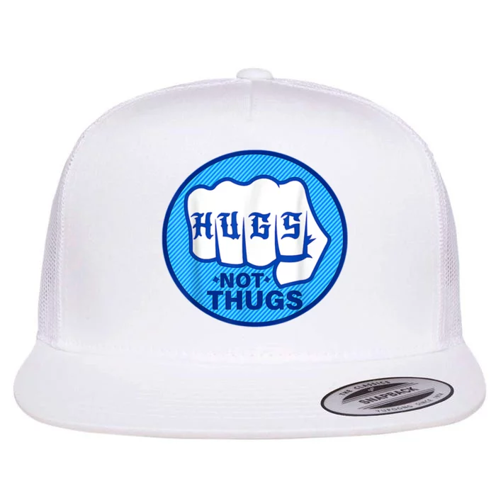 Hugs Not Thugs Trending Flat Bill Trucker Hat