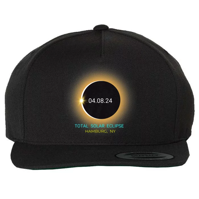 Hamburg Ny Total Solar Eclipse 040824 New York Souvenir Wool Snapback Cap