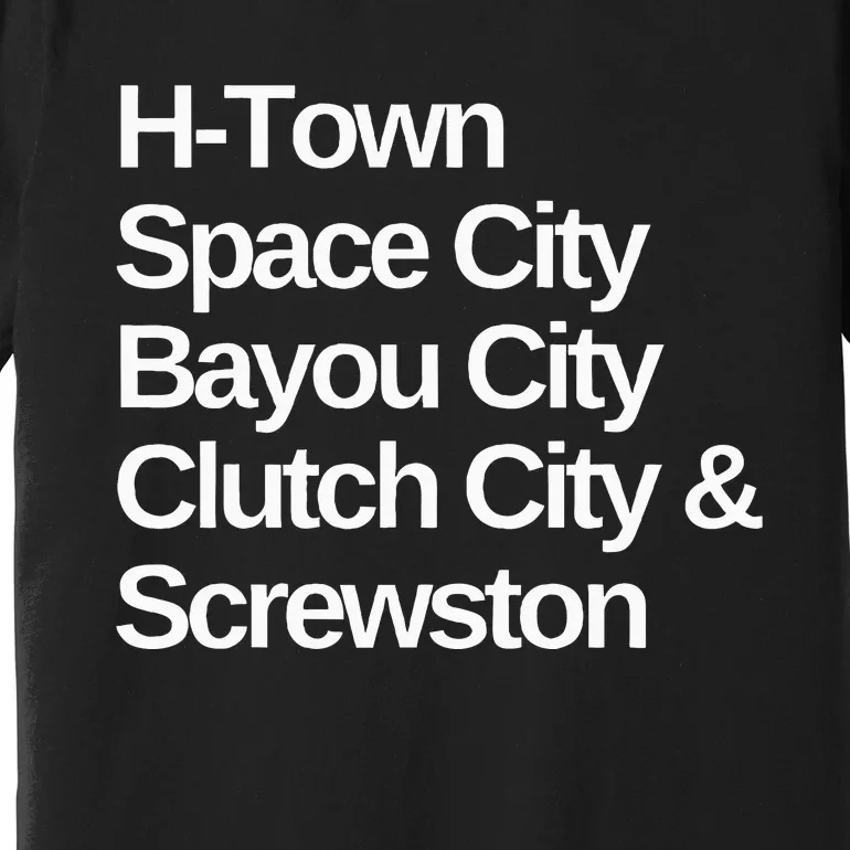 Houston Nicknames Texas Premium T-Shirt