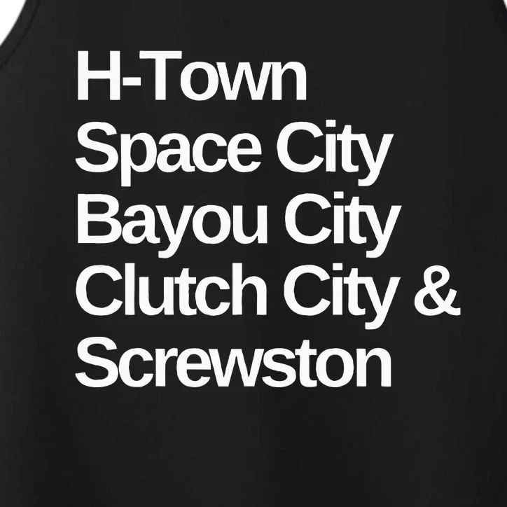 Houston Nicknames Texas Performance Tank