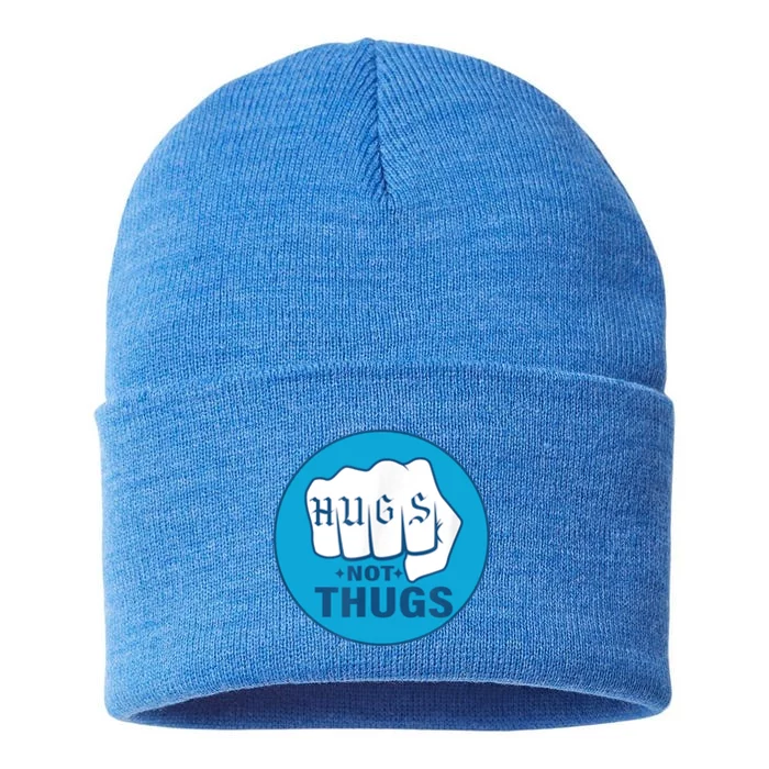 HUGS NOT THUGS Sustainable Knit Beanie