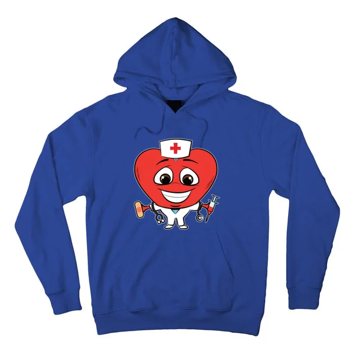 Heart Nurse Valentines Day Cute Rn Lpn Nursing Students Great Gift Tall Hoodie