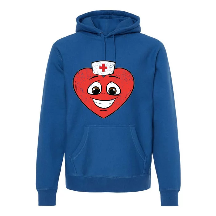 Heart Nurse Valentines Day Cute Rn Lpn Nursing Students Gift Premium Hoodie