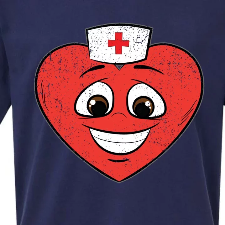 Heart Nurse Valentines Day Cute Rn Lpn Nursing Students Gift Sueded Cloud Jersey T-Shirt