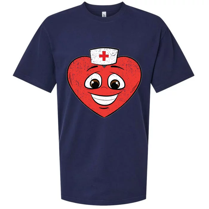 Heart Nurse Valentines Day Cute Rn Lpn Nursing Students Gift Sueded Cloud Jersey T-Shirt