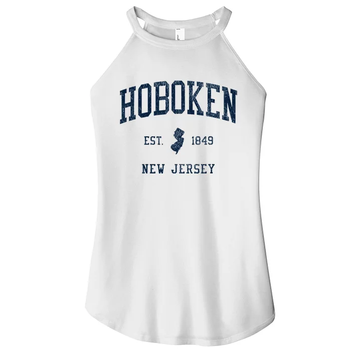 Hoboken Nj Vintage Athletic Sports Women’s Perfect Tri Rocker Tank