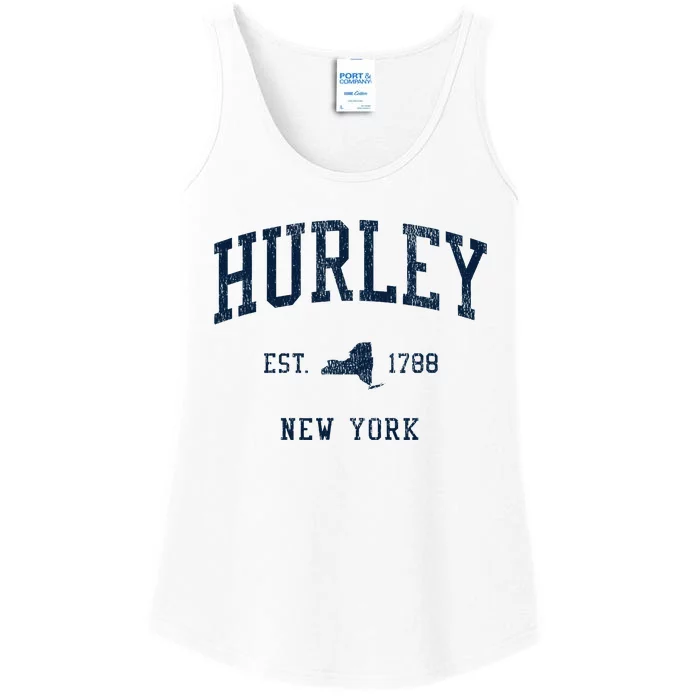 Hurley Ny Vintage Athletic Sports Jsn1 Ladies Essential Tank