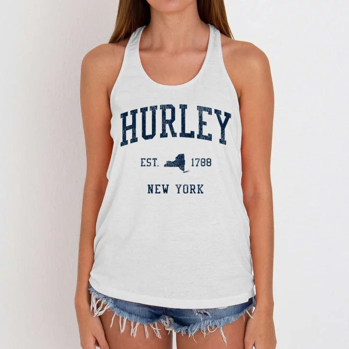 Hurley Ny Vintage Athletic Sports Jsn1 Women's Knotted Racerback Tank