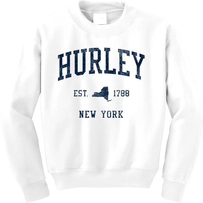 Hurley Ny Vintage Athletic Sports Jsn1 Kids Sweatshirt