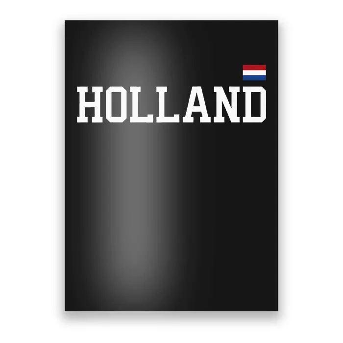 Holland Netherlands Women Dutch Flag Orange Poster