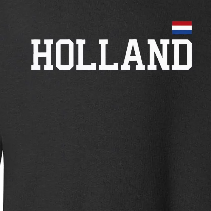 Holland Netherlands Women Dutch Flag Orange Toddler Sweatshirt