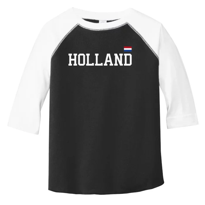 Holland Netherlands Women Dutch Flag Orange Toddler Fine Jersey T-Shirt