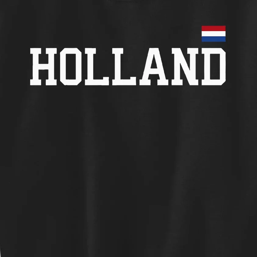 Holland Netherlands Women Dutch Flag Orange Kids Sweatshirt